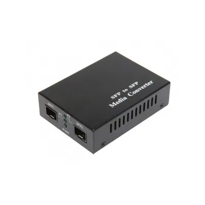 Медіаконвертер SFP SM-MM, зовнішній блок живлення